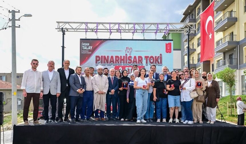 Pınarhisar TOKİ Konutlarında Anahtarlar Teslim Edildi