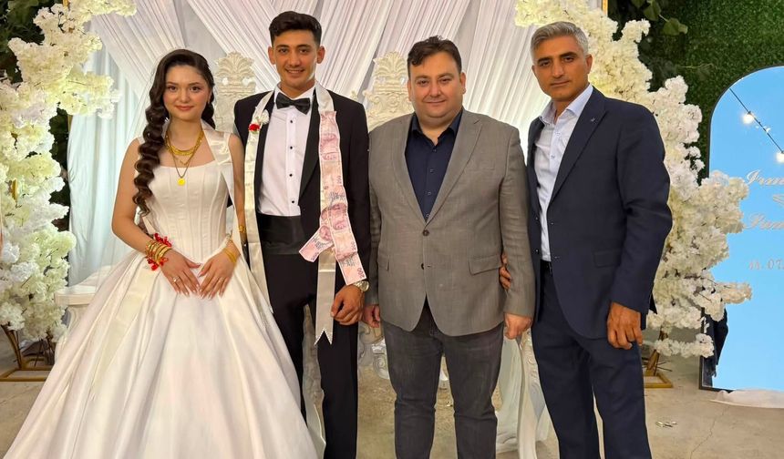 Başkan Gün Şerife ve Samet’in Düğününe Katıldı