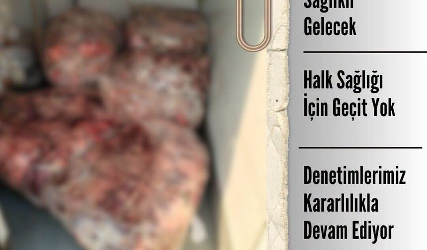 Babaeski'de 305 Kilogram Et İmha Edildi