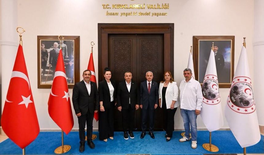 Vali Turan, Hak-İş Kırklareli Heyetini Ağırladı
