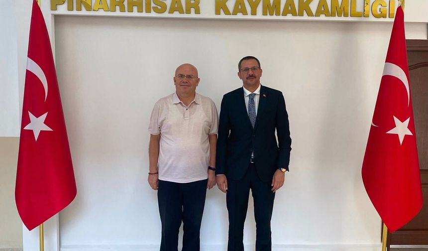 Kaymakam Özderin’e Nezaket Ziyareti