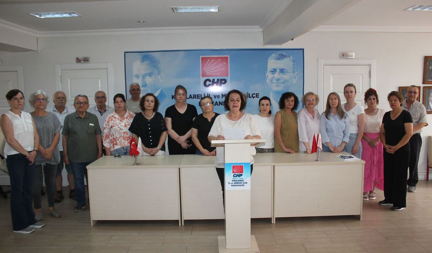 CHP Kırklareli İl Kadın Kolları'ndan Çisem Çalkantı Cinayetine Tepki