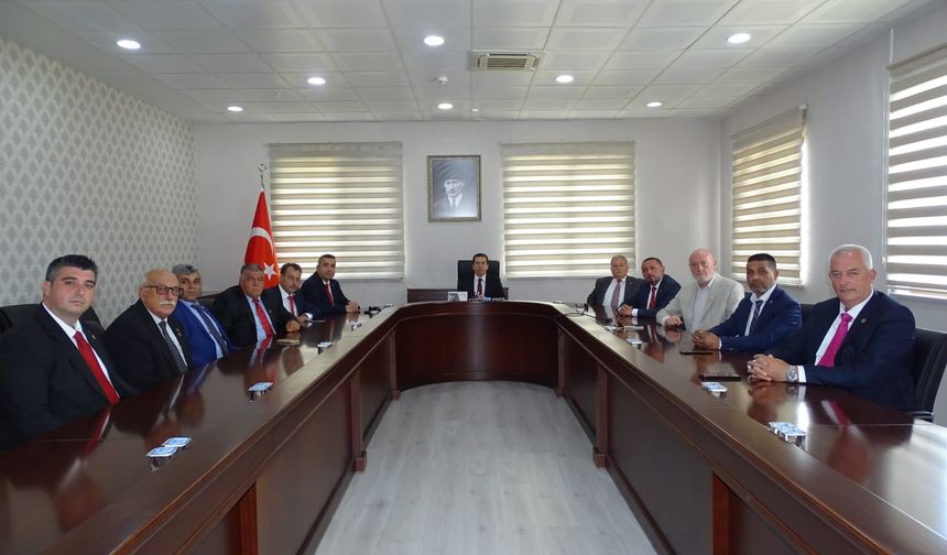 Muhtarlardan Kaymakam Işık'a Hayırlı Olsun Ziyareti