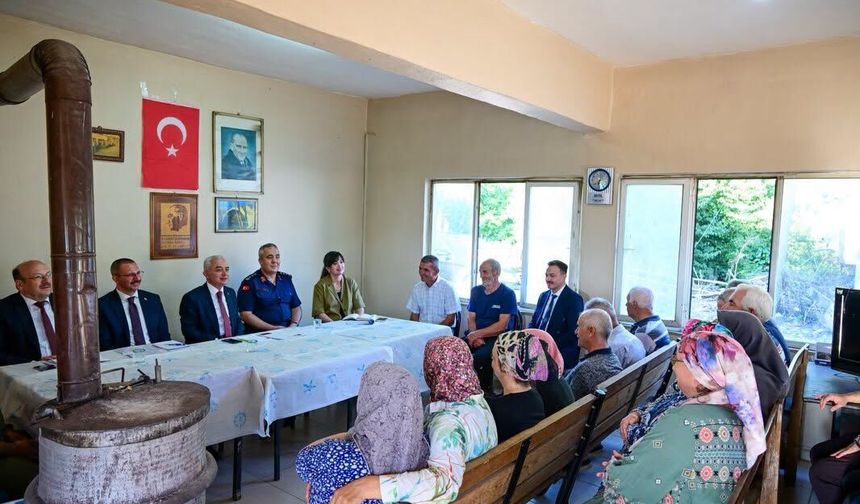 Vali Turan İncesırt Köyü'nde Üreticilerle Buluştu