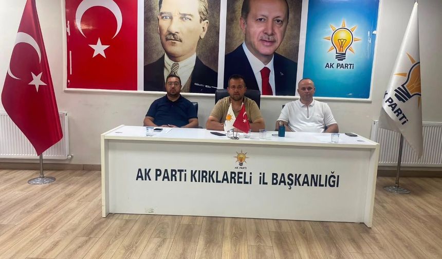AK Parti Kırklareli İl Yönetimi Haftalık Toplantısını Yaptı