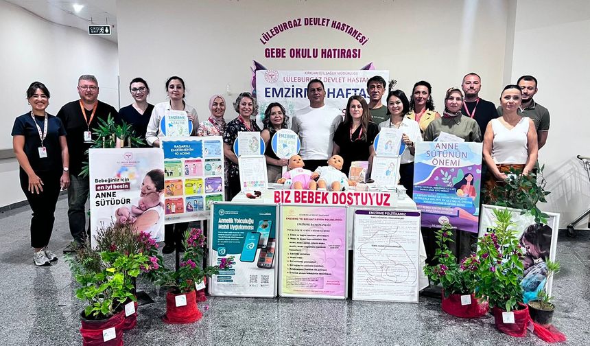 Lüleburgaz Devlet Hastanesi’nde Emzirme Haftası Etkinlikleri Sürüyor