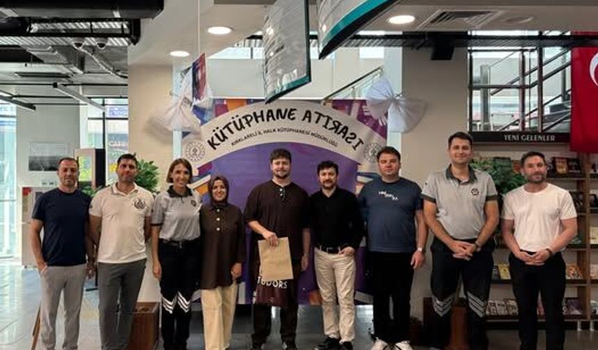 Kütüphane Stajyerine Teşekkür