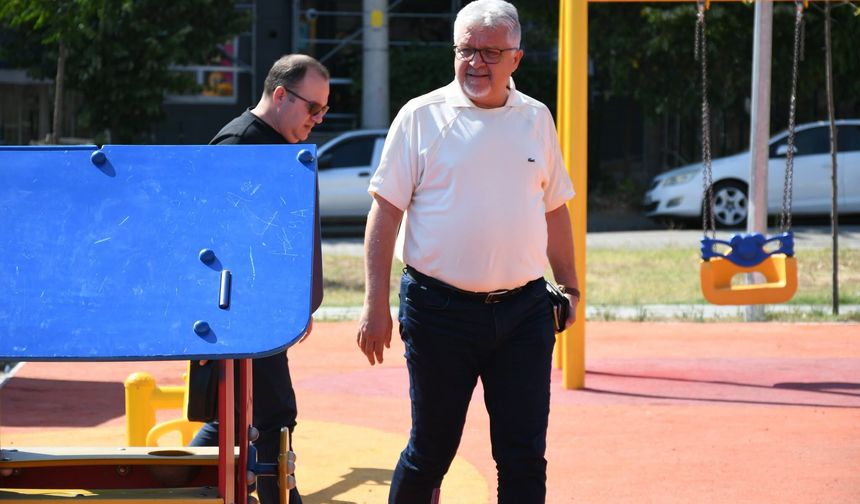 Başkan Gerenli Parklardaki Yenilikleri İnceledi