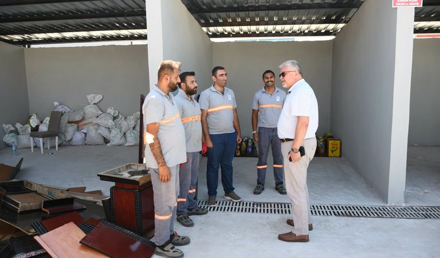 Başkan Gerenli, Atık Getirme Merkezini İnceledi