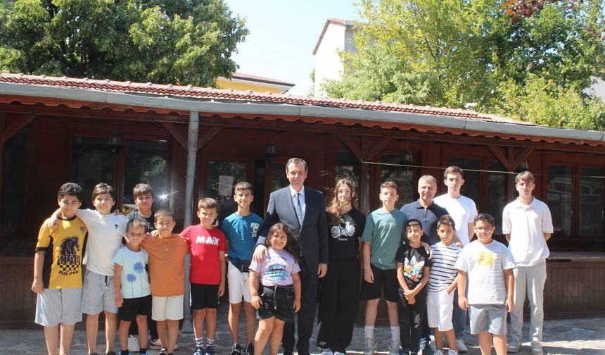 Başkan Özalp’tan Yaz Spor Kurslarına Ziyaret