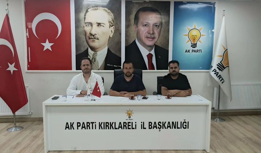 AK Parti Kırklareli İl Yönetimi Toplandı