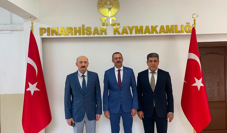 İl Millî Eğitim Müdürü Altınöz’den Kaymakam Özderin’e Ziyaret