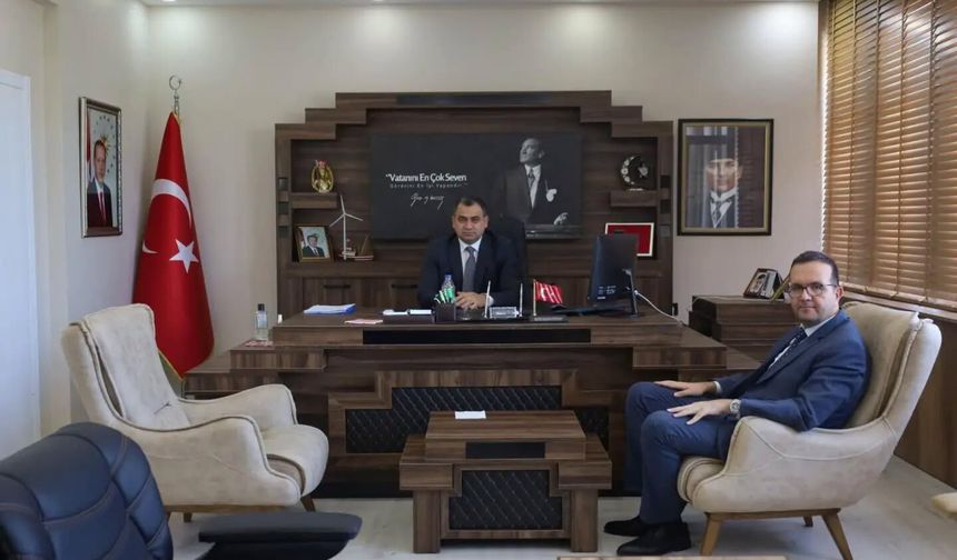 SGK Müdürü Ertuğrul’dan Kaymakam Balaban’a Ziyaret