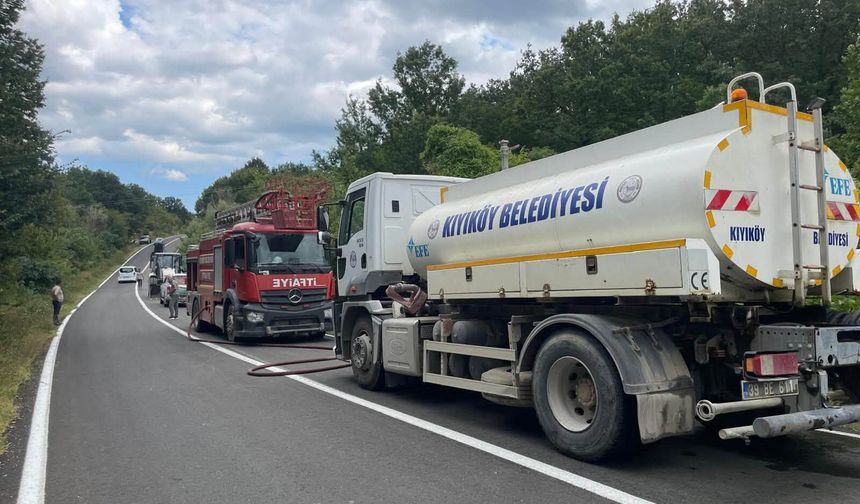 Kıyıköy’de Orman Yangını Büyümeden Kontrol Altına Alındı