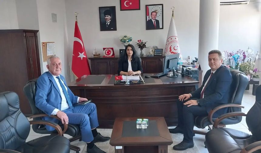 Türk Sağlık-Sen’den İl Müdürü Kumaş’a Ziyaret