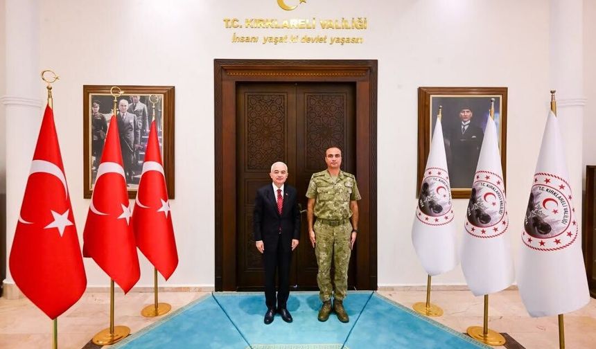Vali Turan’dan Tuğgeneral Sarp’a Yeni Görevinde Başarı Dileği