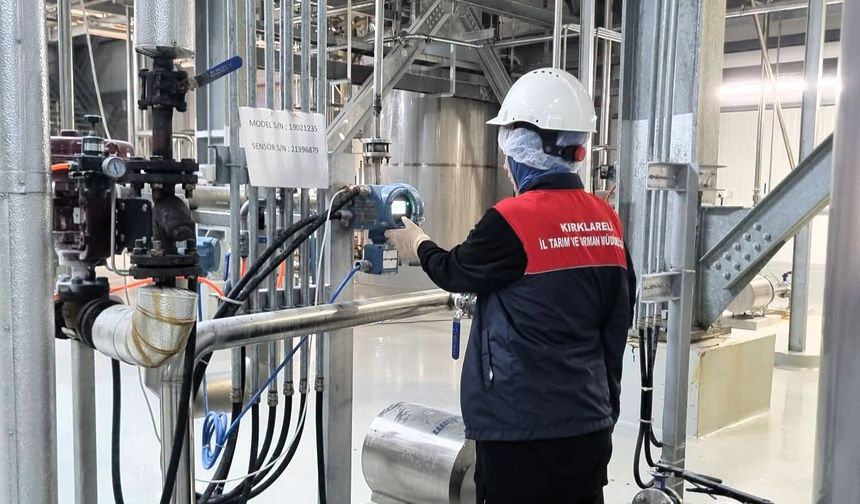 Lüleburgaz’da Nişasta Bazlı Şeker Üreten İşletmeye Denetim