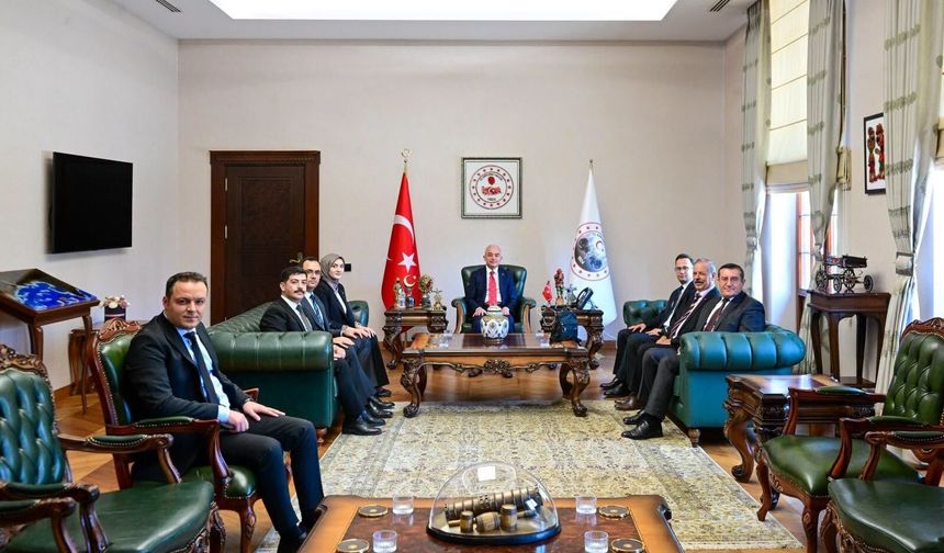 Vali Turan, İçişleri Bakanlığı Heyetini Kabul Etti