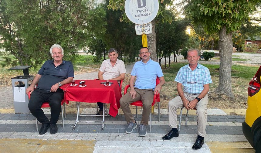 Kaymakam Özderin’den Pınar Taksi Durağı’na Ziyaret