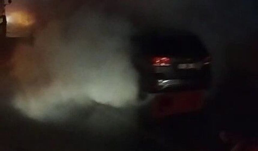 Bursa'da lüks otomobil alevlere teslim oldu: O anlar kamerada