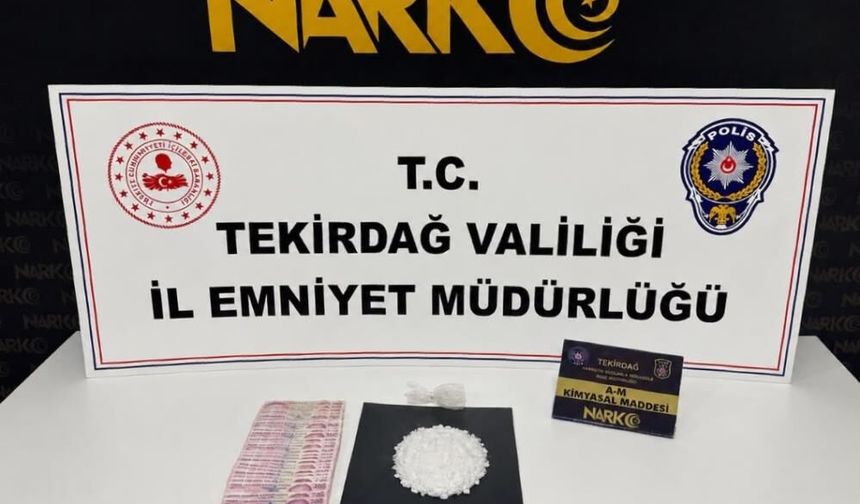 Tekirdağ’da uyuşturucu operasyonlarında 121 şüpheli hakkında işlem yapıldı