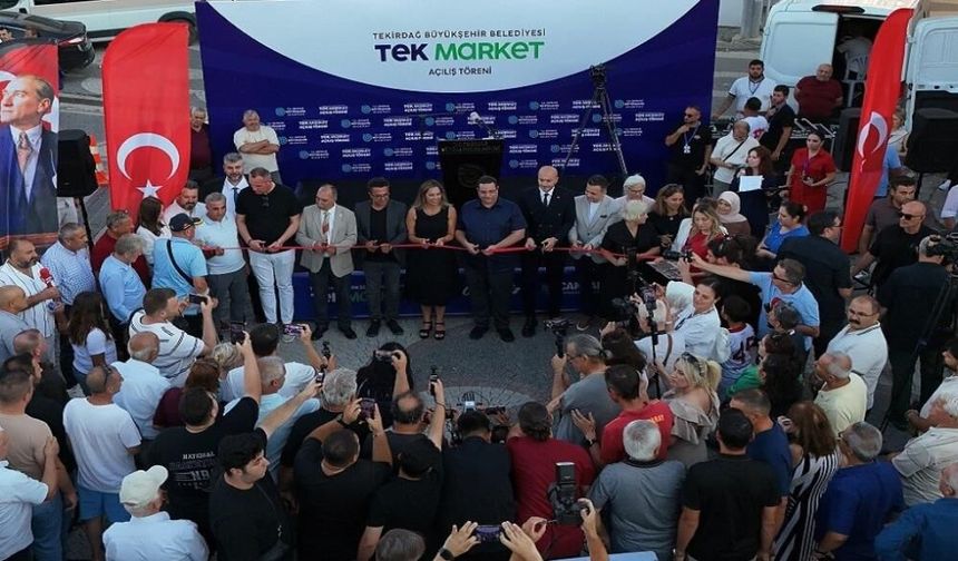 Belediyenin market projesinin 8'inci şubesi Marmaraereğlisi'nde açıldı
