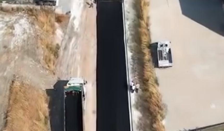 Ersan Sanayi Sitesi'nde Sıcak Asfalt Çalışmaları Başladı