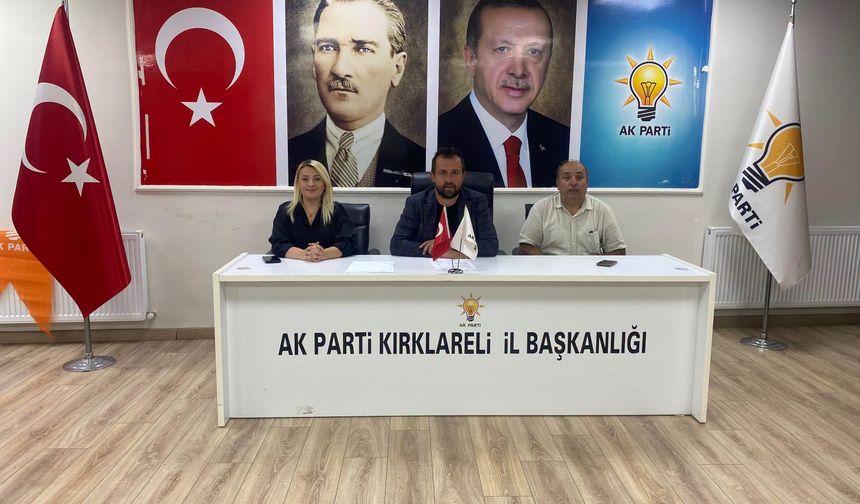 AK Parti Kırklareli Teşkilatı Haftalık Toplantısını Gerçekleştirdi