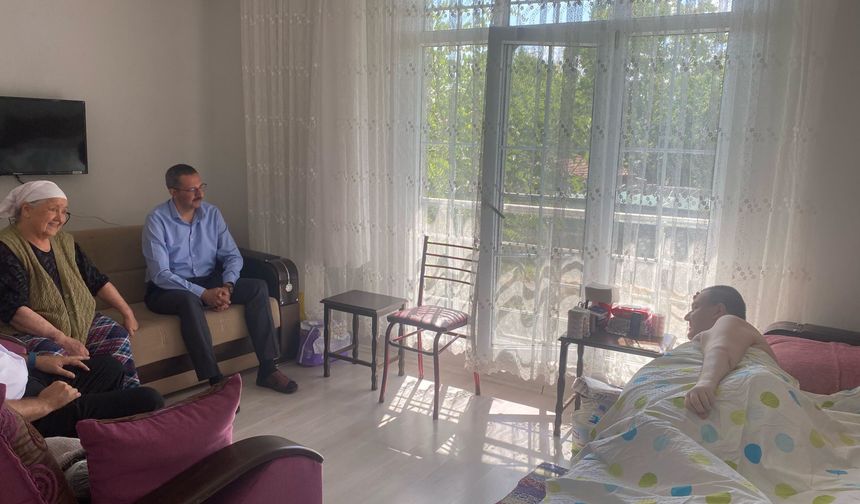 Kaymakam Özderin’den Doğruol Ailesine Geçmiş Olsun Ziyareti