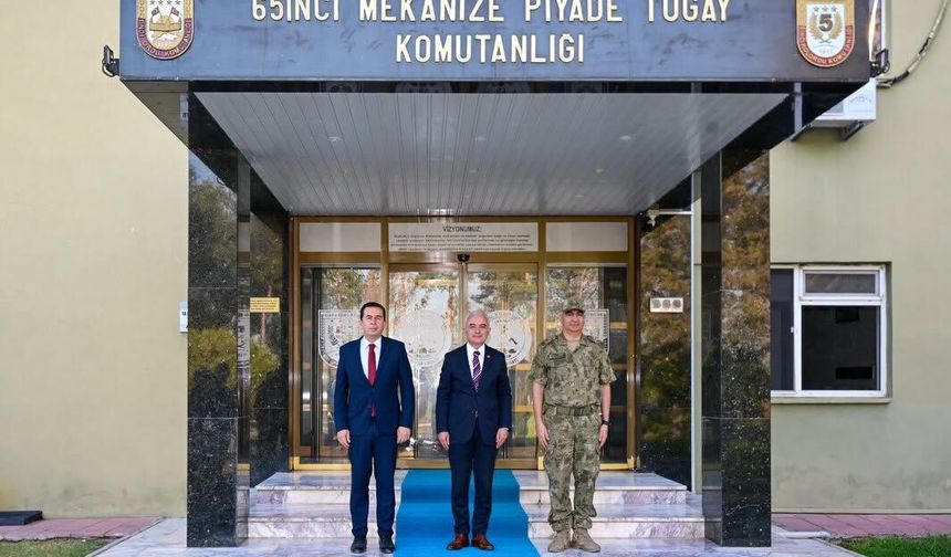 Vali Turan’dan Tuğgeneral Ersöz’e İade-i Ziyaret