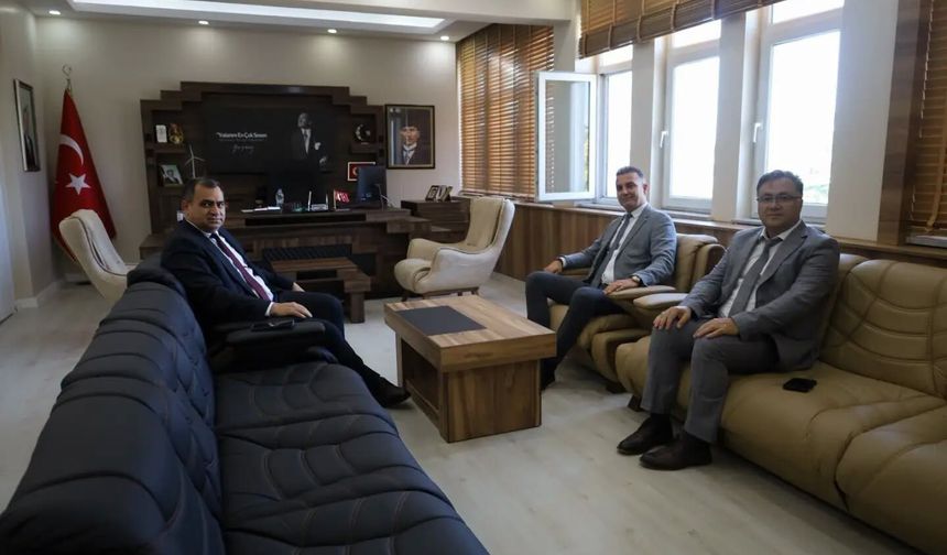Başmüfettiş Seyhan’dan Kaymakam Balaban’a Ziyaret