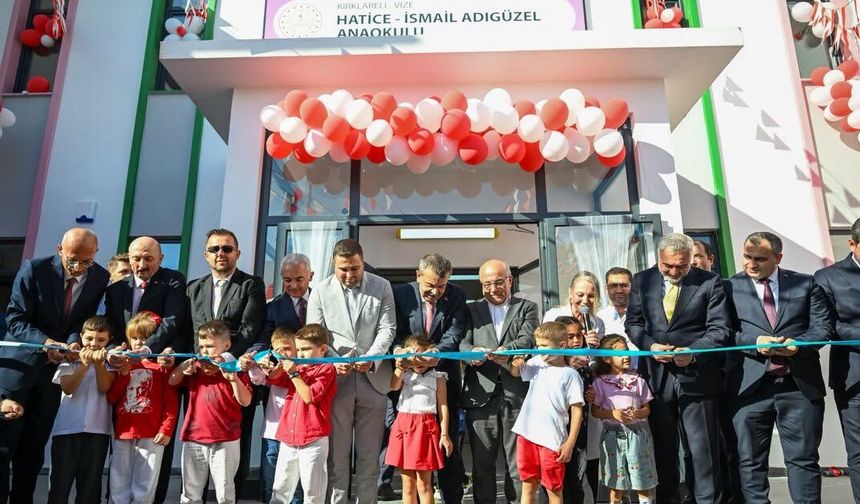 Vize’de 8 Derslik Hatice-İsmail Adıgüzel Anaokulu Açıldı