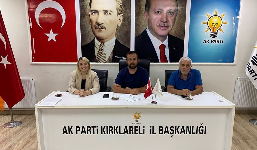 AK Parti Kırklareli’nde Haftalık Yönetim Toplantısı