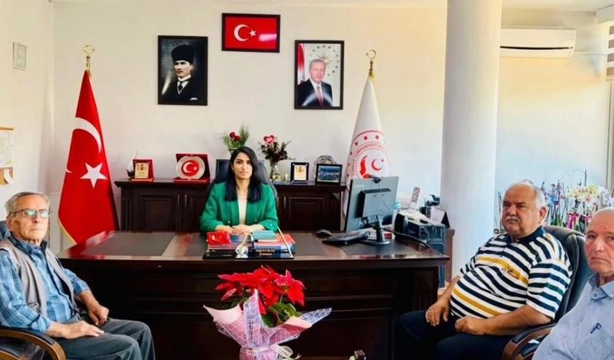 Kıbrıs Gazilerinden İl Müdürü Kumaş’a Ziyaret
