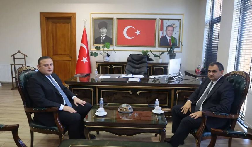 Kaymakam Balaban’dan Kaymakam Erdem’e Hayırlı Olsun Ziyareti
