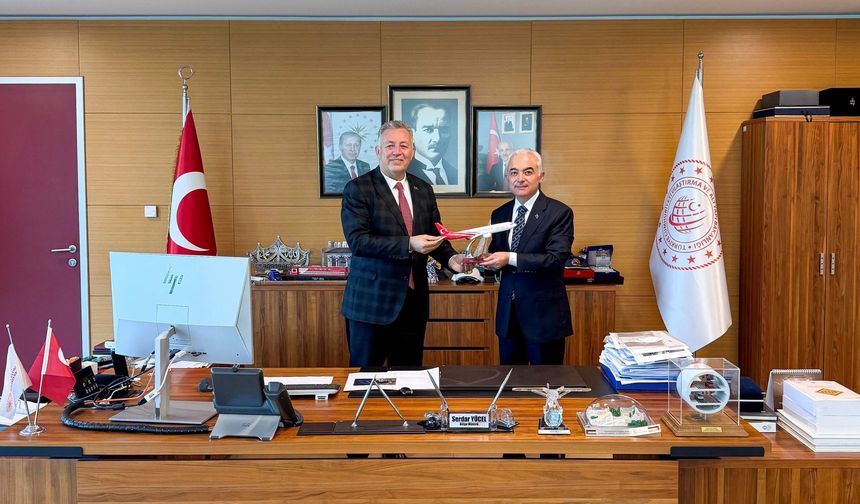 Vali Turan’dan Ulaştırma ve Altyapı Bölge Müdürü Yücel’e Ziyaret