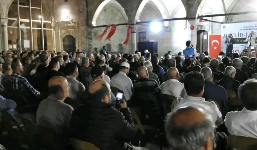 Lüleburgaz’da Minare Gölgesinde Mevlid-i Nebi Buluşması