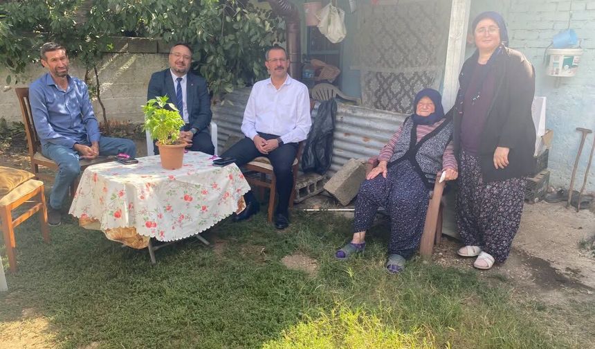 Kaymakam Özderin’den Tozaklı Köyünde Hane Ziyaretleri