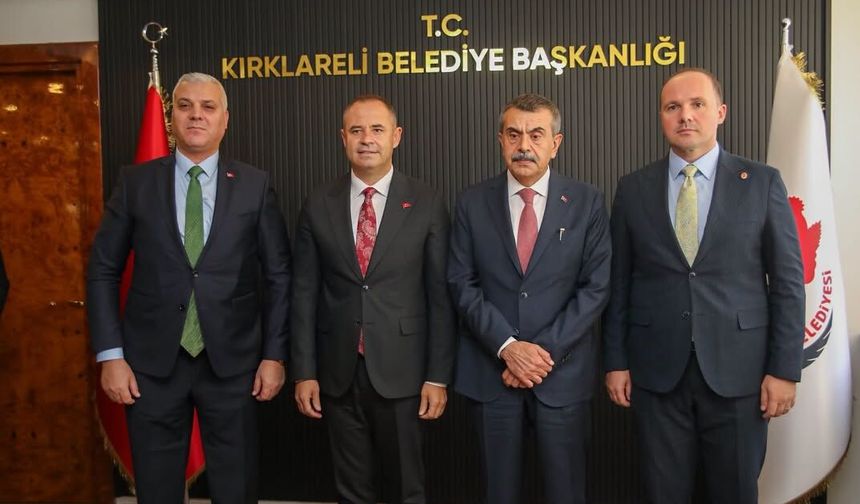 Bakan Tekin’den Kırklareli Belediyesine Ziyaret