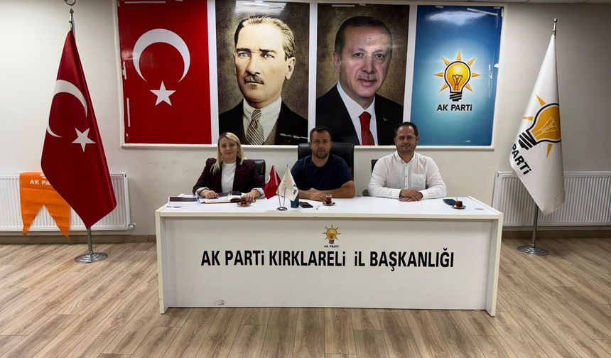 AK Parti Kırklareli Teşkilatında Haftalık Toplantı