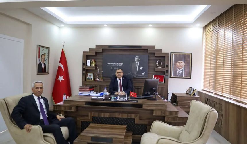 Cezaevi Müdürü Taş’tan Kaymakam Balaban’a Ziyaret