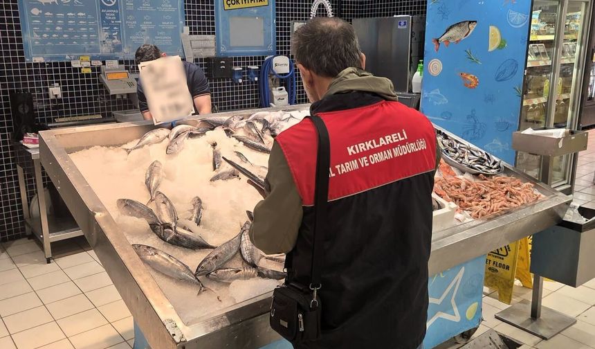 Lüleburgaz’da Su Ürünleri Denetimleri Sürüyor