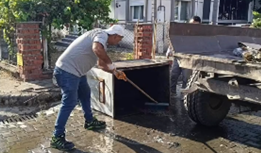 Alpullu’da Çöp Konteynerleri Dezenfekte Ediliyor