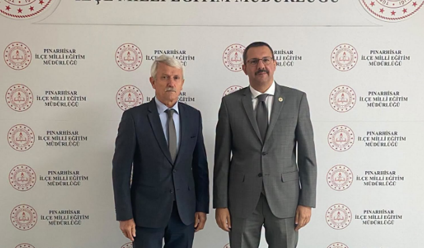 Kaymakam Özderin, Müdür Ergin’i Ziyaret Etti