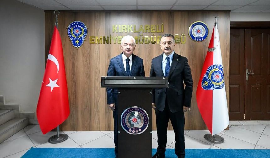 Vali Turan’dan Emniyet Müdürü Çakır’a Hayırlı Olsun Ziyareti