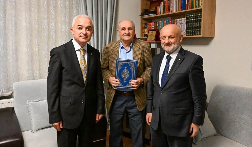 Vali Turan’dan Emekli İmam Şükrü Şahin’e Ziyaret