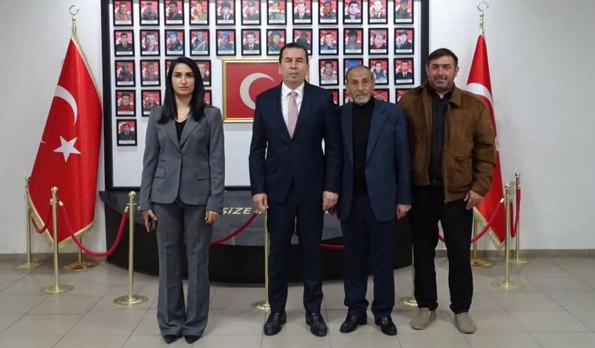 Şehit Tahsin Eskici’nin Babasından Kaymakam Işık’a Ziyaret