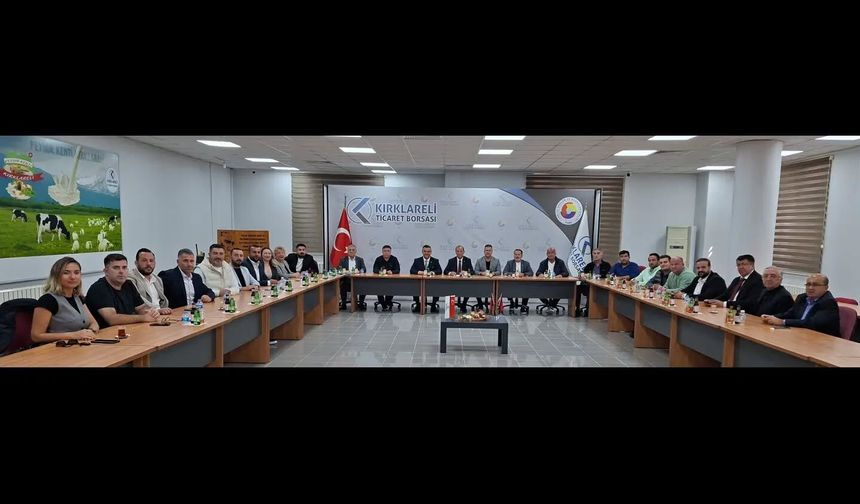 Nişikli ve Ekibinden Kırklareli Ticaret Borsası’na Ziyaret