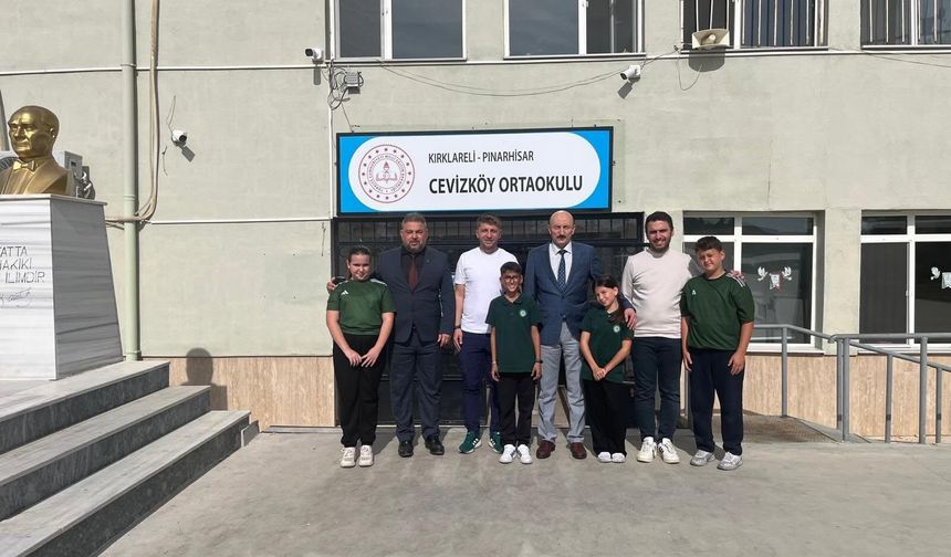 Müdür Altınöz’den Cevizköy Ortaokuluna Ziyaret