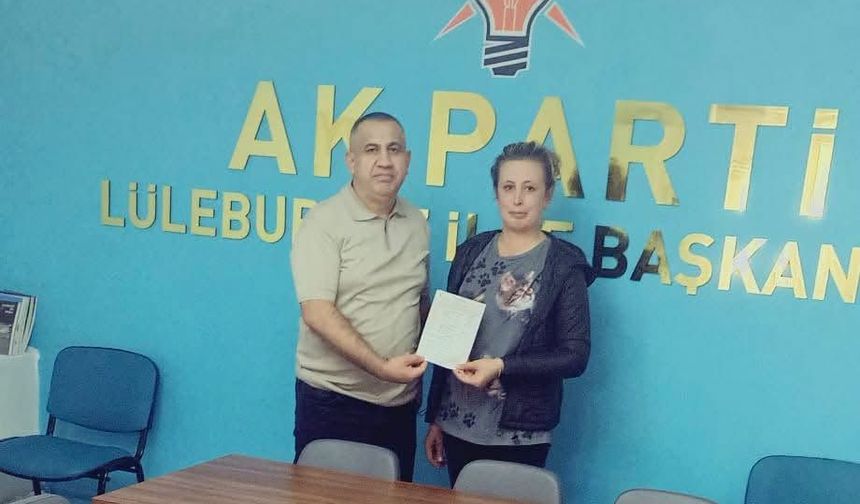 Ak Parti Lüleburgaz Teşkilatına Yeni Üye